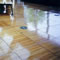 Wooden Floor panels with air outlet